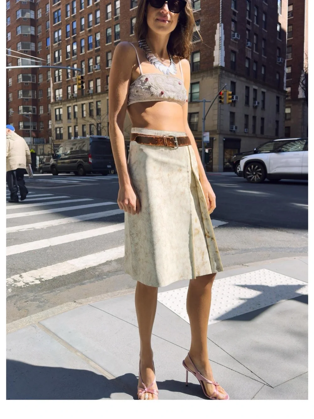 ZW Collection Limited Edition Leather Skirt